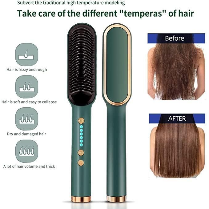 Professional Electric Hair Straightener Comb Brush - AVIKARLO