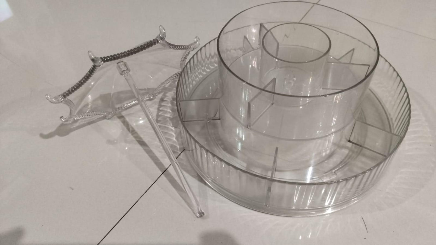 360� Umbrella-Shaped Makeup & Skincare Storage Rack - AVIKARLO