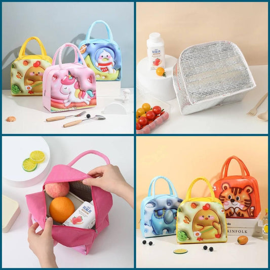 3D Cartoon Lunch Bag For Kids - AVIKARLO
