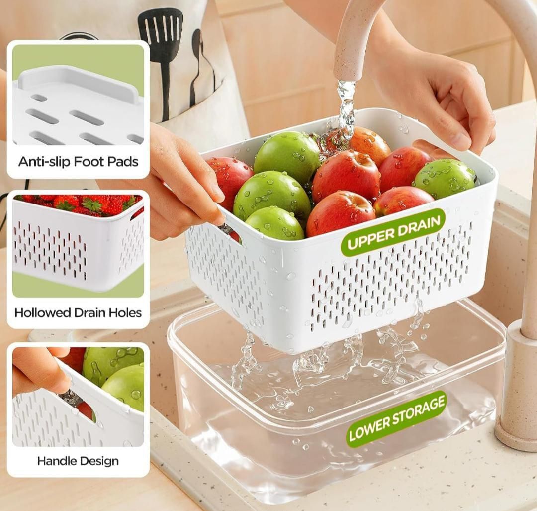 Kitchen Food Storage Containers Set (Pack of 2) - AVIKARLO