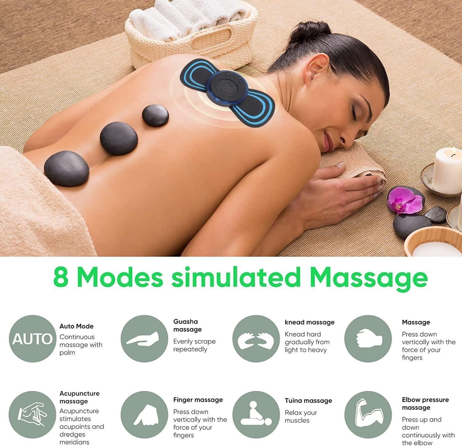 Mini Massager with 8 Modes and 19 Strength Levels,Rechargeable Electric Massager for Shoulder,Arms,Legs,Back Pain for Men and Women - AVIKARLO