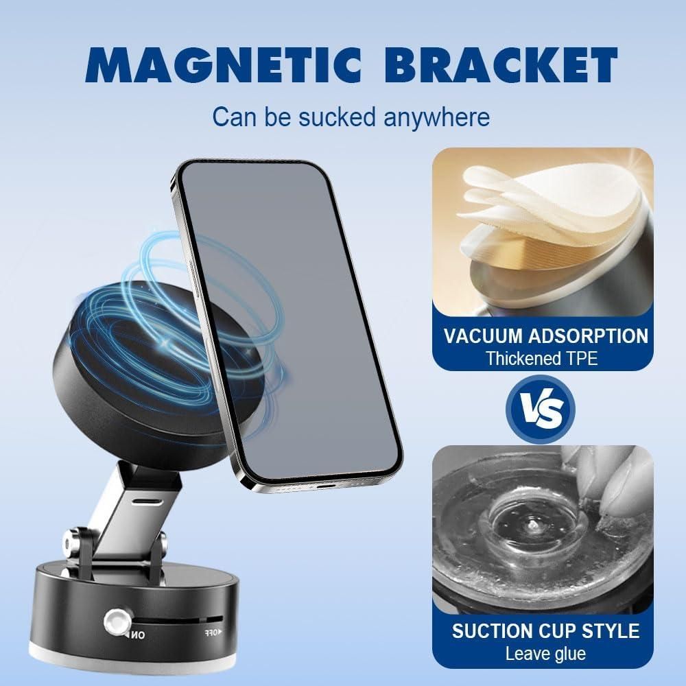 Vacuum Magnetic Suction Phone Holder - AVIKARLO