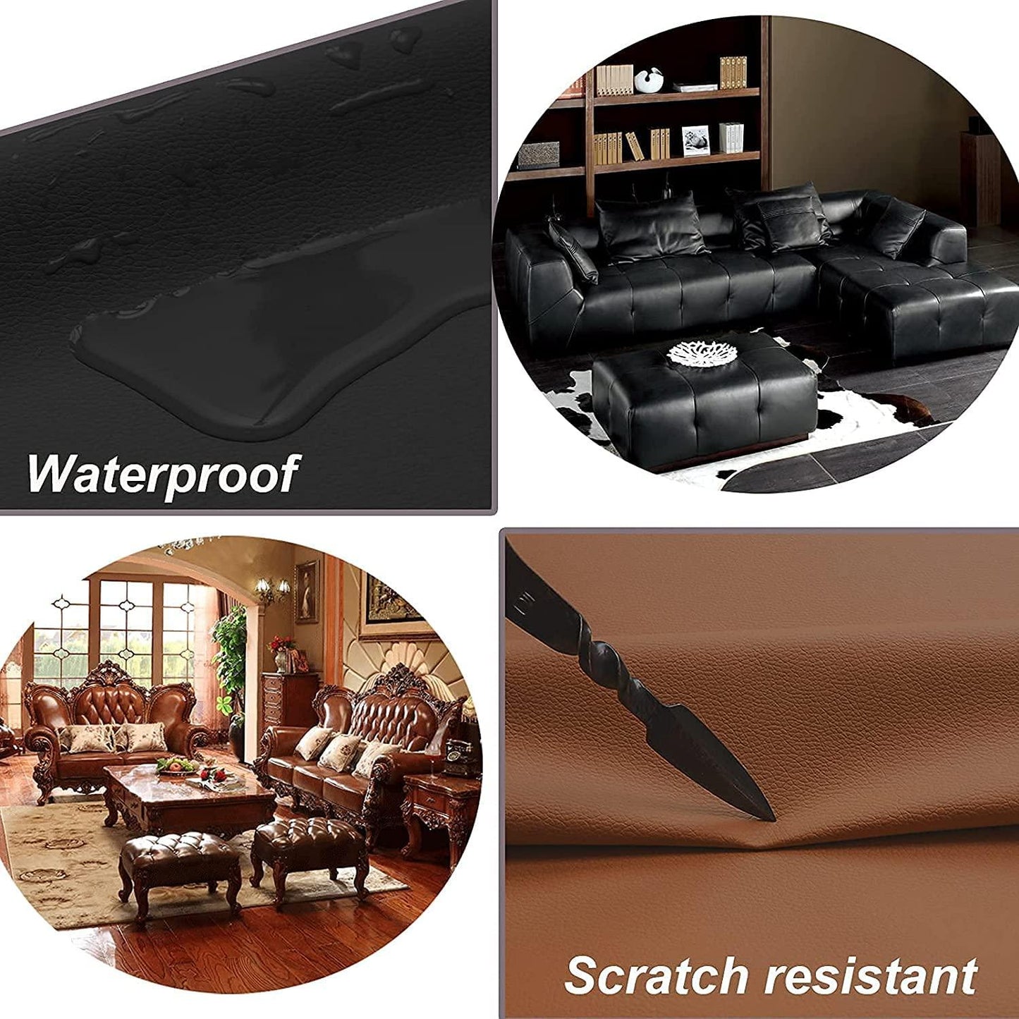 Leather Repair Patch Tape kit for Couches & Furniture Sofa - AVIKARLO