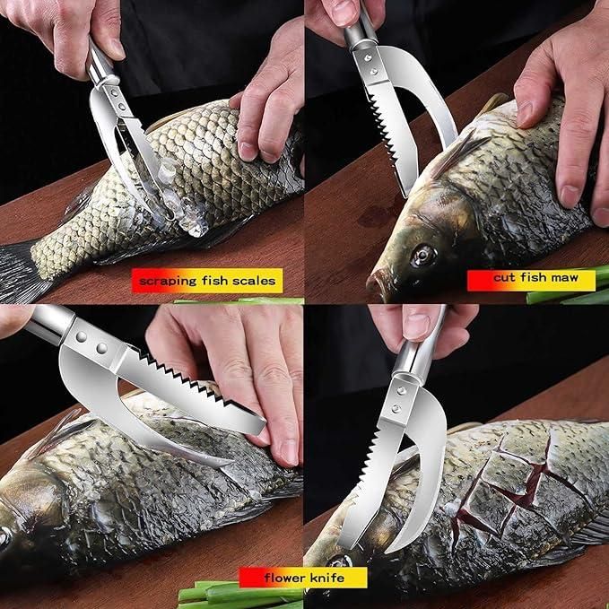 3-in-1 Fish Scaler Scrapper - AVIKARLO