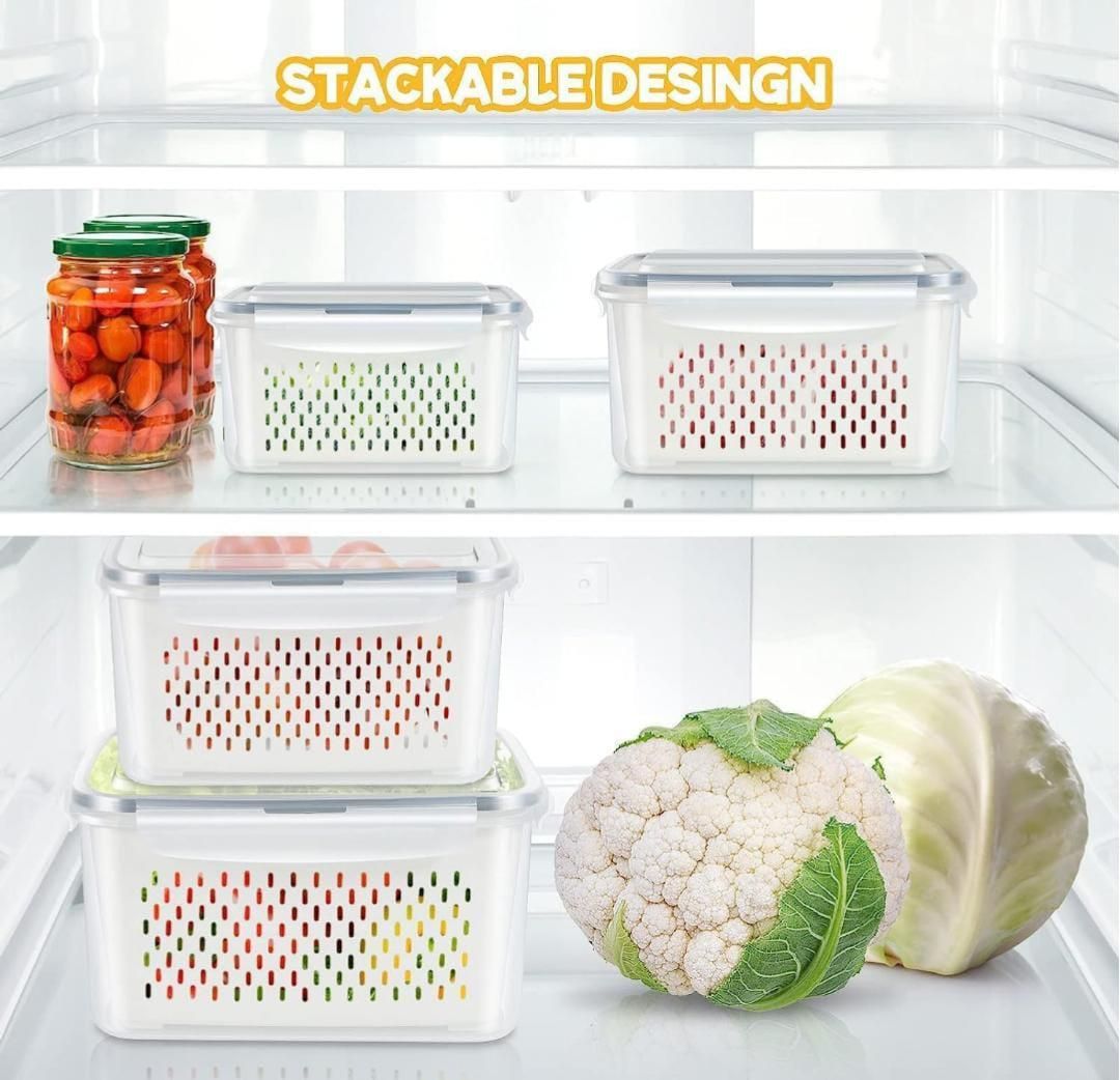 Kitchen Food Storage Containers Set (Pack of 2) - AVIKARLO