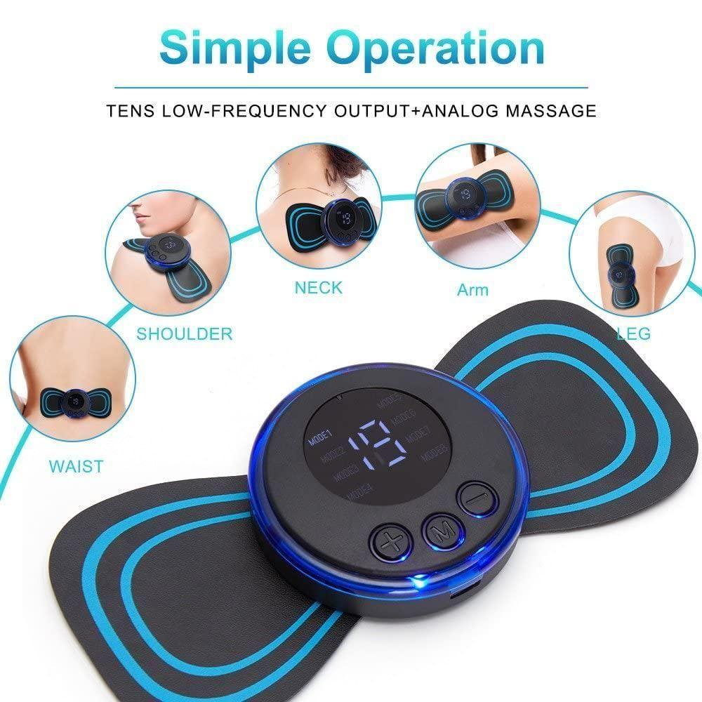 Mini Massager with 8 Modes and 19 Strength Levels,Rechargeable Electric Massager for Shoulder,Arms,Legs,Back Pain for Men and Women - AVIKARLO