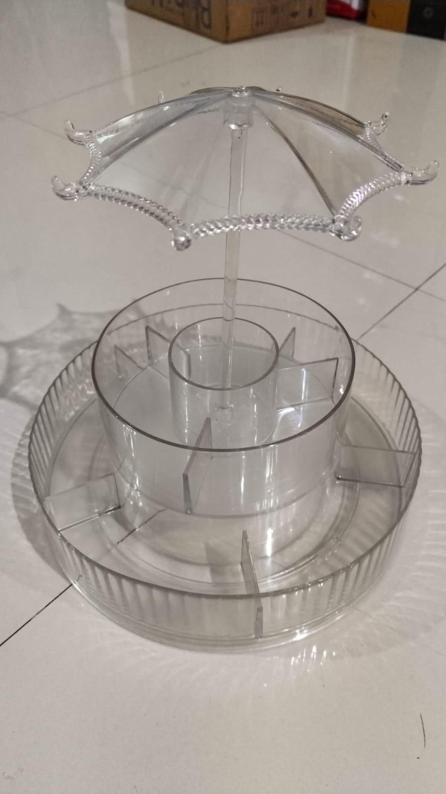 360� Umbrella-Shaped Makeup & Skincare Storage Rack - AVIKARLO