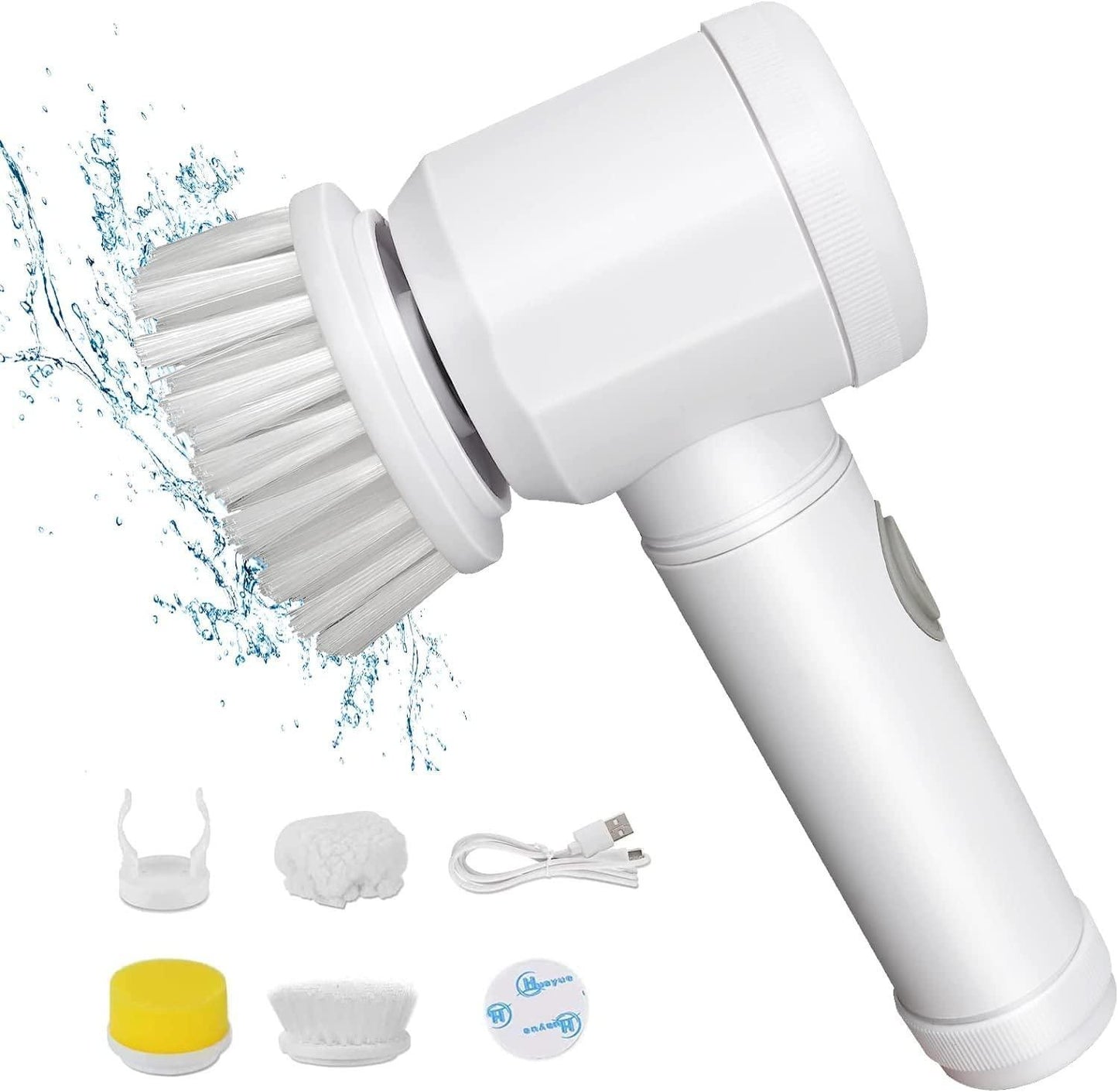 5-in-1 Electric Bathroom Cleaning Brush – Rechargeable Handheld Power Scrubber