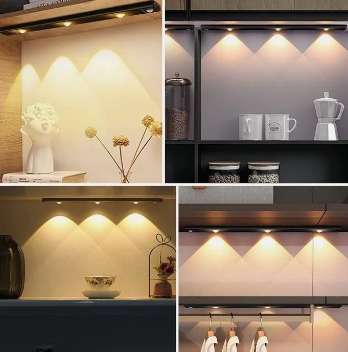 LED PIR Motion Sensor Cabinet Light – USB Rechargeable Wireless Stick-On Lamp