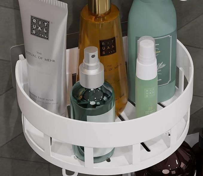 Bathroom Shelves with Hooks (Pack of 2) - AVIKARLO