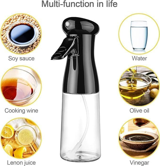 Oil Sprayer for Cooking, 210ml Glass Olive Oil Mister, Salad Making Accessory