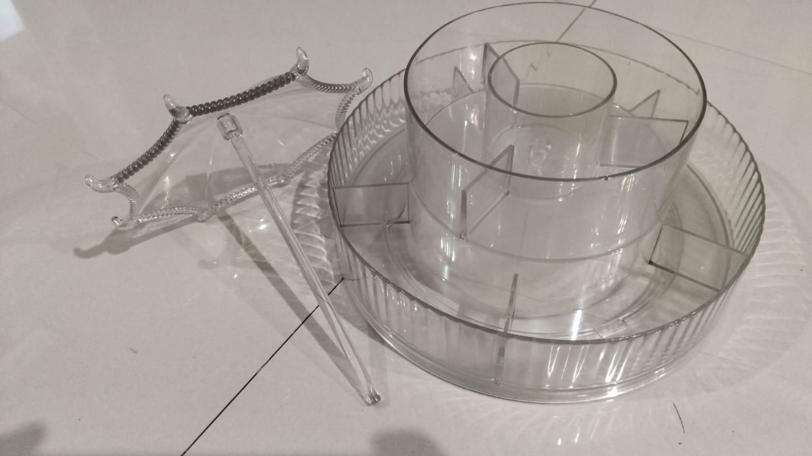 360� Umbrella-Shaped Makeup & Skincare Storage Rack - AVIKARLO