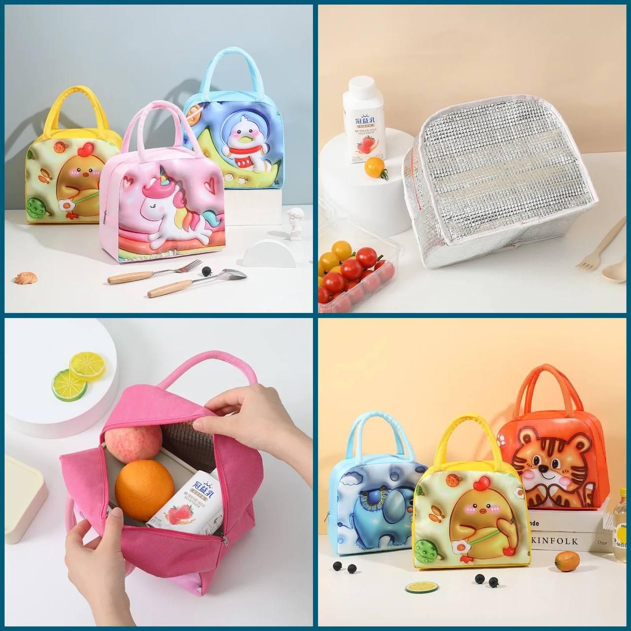 3D Cartoon Lunch Bag For Kids - AVIKARLO