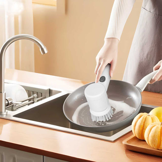 5-in-1 Electric Bathroom Cleaning Brush – Rechargeable Handheld Power Scrubber