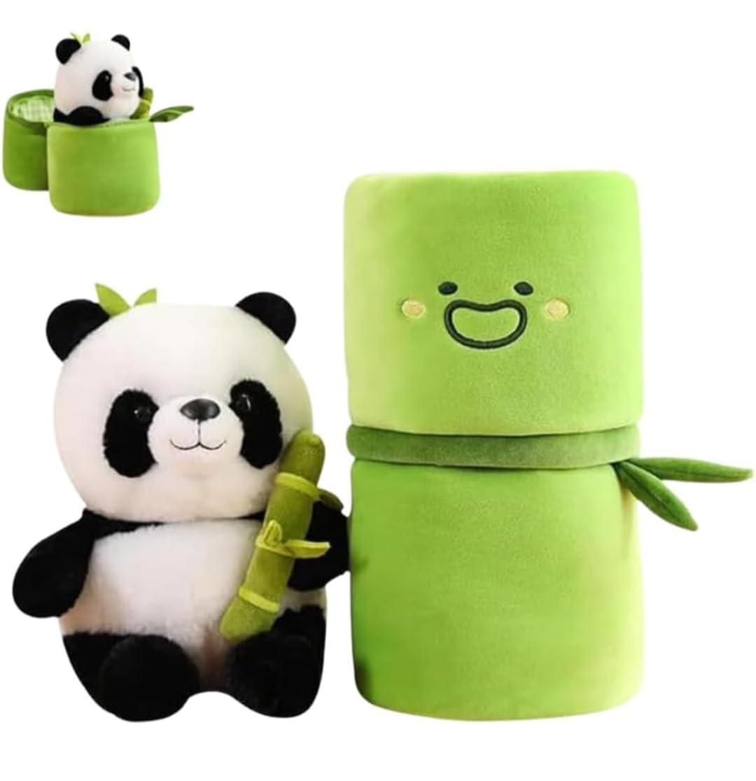 Cute Panda Plush with Bamboo - AVIKARLO