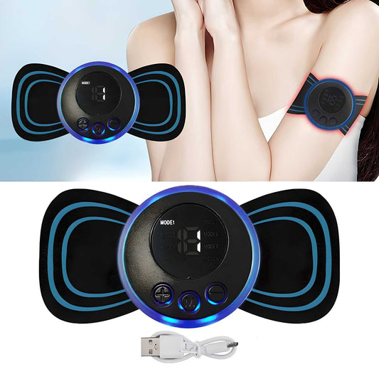 Mini Massager with 8 Modes and 19 Strength Levels,Rechargeable Electric Massager for Shoulder,Arms,Legs,Back Pain for Men and Women - AVIKARLO