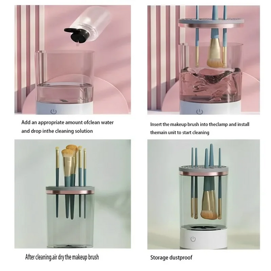 Electric Makeup Brush Cleaner – USB Rechargeable Automatic Deep Cleaning Device