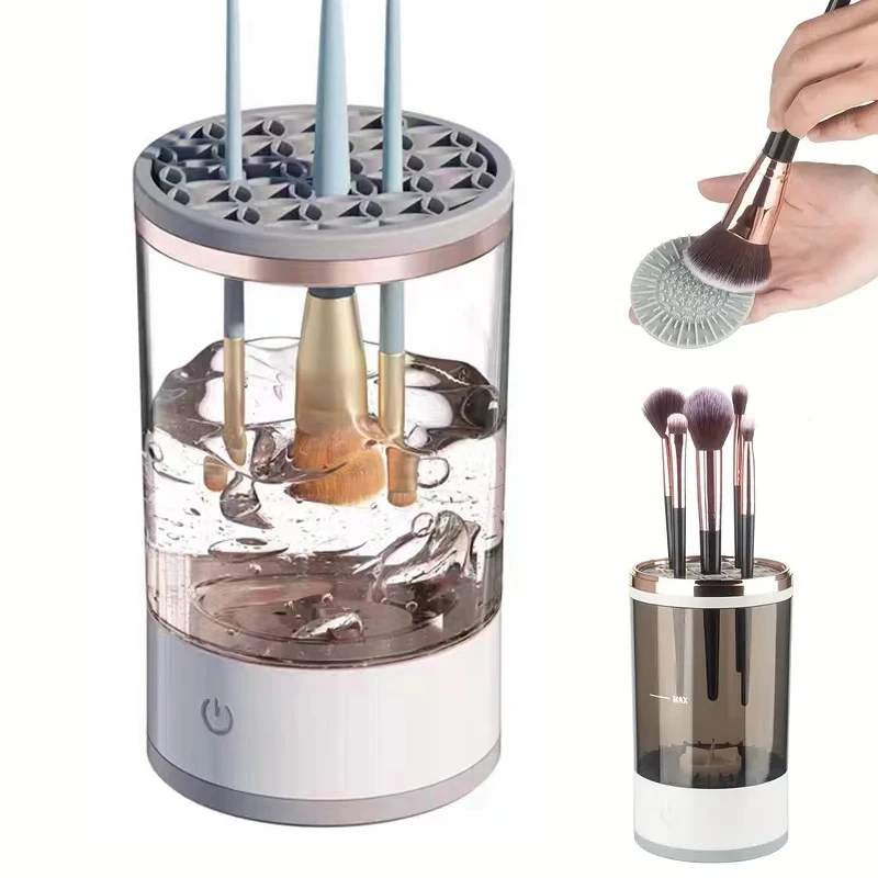 Electric Makeup Brush Cleaner – USB Rechargeable Automatic Deep Cleaning Device